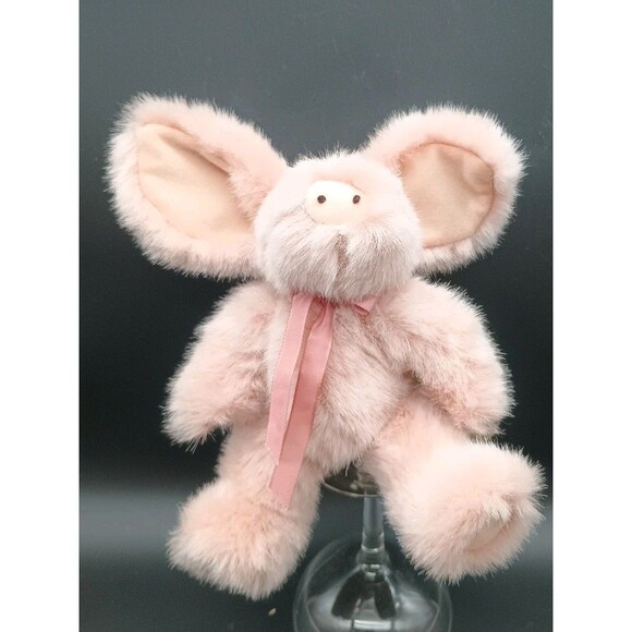 The Boyds Bear Collection Pink Pig Plush Bog Ears 10” Primrose Jointed  M6 - Picture 1 of 7